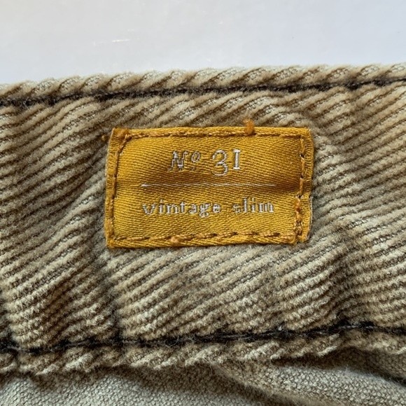 Pilcro and the letterpress | Anthropologie Vintage Slim Brown Corduroy Pants 31 - Picture 4 of 5
